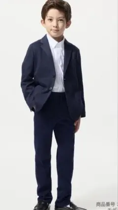 UNIQLO ユニクロ　ジャージージャケット•パンツ　フォーマル　男児スーツ　紺