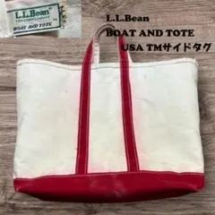 希少　70s ビンテージ L.L.BEAN トートバッグ 赤　サイドTMタグ L