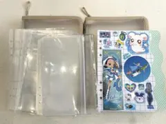 ダイソー 6リングファイル ベージュ2個セット　リフィル付き