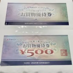 ヤマダ電機　 株主優待券　500円分×5枚（2,500円分）