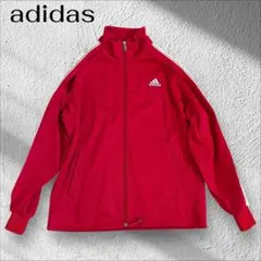 adidas アディダス トラックジャケット 赤 ジャージ CLIMALITE