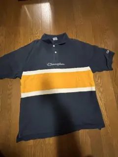 Champion ネイビー ポロシャツ USA製