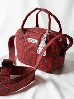 【新品】R&D.M.Co-タータンチェックグロサリーミニショルダーバッグ