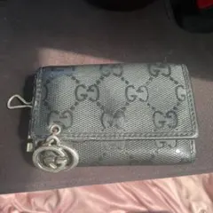 さ*p様 GUCCI ブラック レザー キーケース