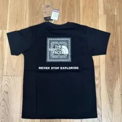【新品未使用】ノースフェイス☆ ショートスリーブバンダナスクエアロゴティー