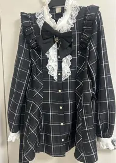 Secret Honey シーハニ アクセサリーリボンセットアップ チェッククロ