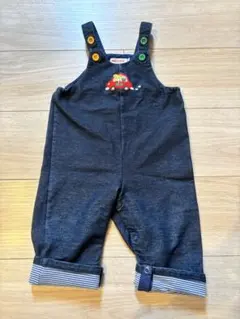 MIKI HOUSE ダークブルーオーバーオール 70〜80