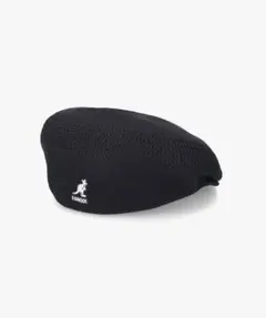 KANGOL カンゴール ハンチング ベレー帽　黒 メッシュ編み