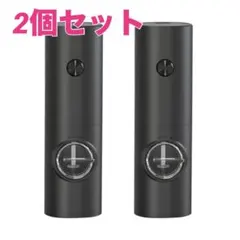 2本セット★電動ペッパーミル スパイスミル 岩塩 胡椒 粗さ調整可 70ml 黒のサムネイル