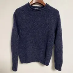 L.L.Bean ウール100% ダークネイビー セーター S