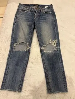 【即発送可】24サイズ　MOUSSY VINTAGE CO. ダメージジーンズ