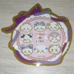 ちいかわ キラキラダイカットステッカー付きグミ 集合 リボン②