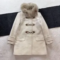 アプワイザーリッシェ/1/アイボリー/ダッフルコート/ファー付き/冬/Aライン