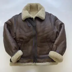 フライトジャケットtype B-3　ムートンシープスキンボアラムレザー