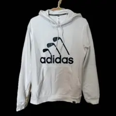 アディダス ゴルフ adidas golf パーカー ホワイト アイアンロゴ Sのサムネイル