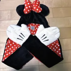 ぽ様専用ページ★ディズニーミニー水玉 ドット マフラー手袋ファンキャップ帽子