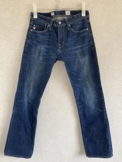 アドリアーノゴールドシュミット　ストレートデニム ダークブルー