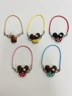 タピオカ ストラップ 5点セット ラブブアクセサリー 可愛い ぬい活 ドーナツ
