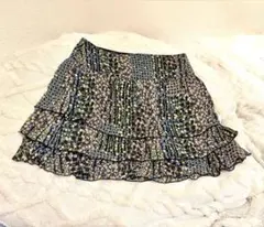 平成ギャル　花柄スカート　フレア