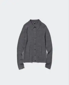 UNIQLO エクストラファインメリノ リブポロカーディガン