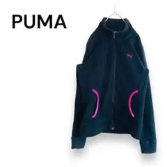 PUMA フリース ジップアップ ロゴ スポーティ カジュアル シンプル