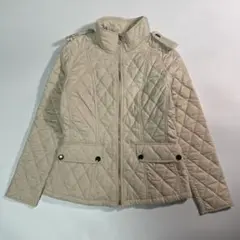 Burberry Beige Quilted Jacket Size M