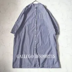 【GALLEGO DESPORTES】ドルマンスリーブストライプシャツワンピースのサムネイル