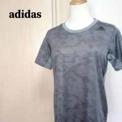 adidas　アディダス　CLIMACOOL前後切替半袖Tシャツ　グレー　L