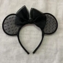 ミニーカチューシャ 黒レース