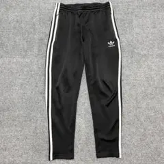 古着 adidas アディダス トラックパンツ ブラック Lサイズ ジャージ