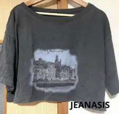 JEANASIS landscape ボートネックプリント TEE