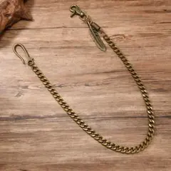 【チェーンベルト】シルバー ウエストチェーン パンツチェーン キーリング付き