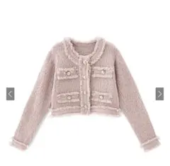 フリンジショート丈ニットカーディガン[dr482]