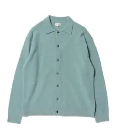 BEAMS アルパカ ニット ポロ カーディガン L