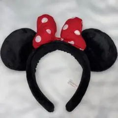 ミニーマウス カチューシャ 赤い水玉