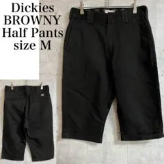 Dickies BROWNY　ロールアップ　ハーフパンツ ブラック サイズM