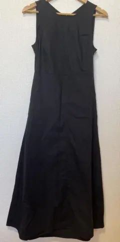 ✳︎美品✳︎ GU リネンブレンドバックオープンワンピース