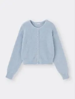 GU シャイニークルーネックカーディガンZ・ブルー・現在取り扱い終了商品