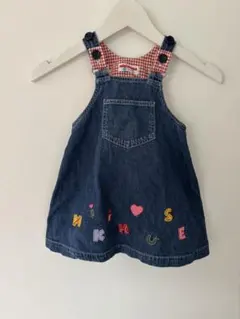 ミキハウス デニムジャンバースカート 90