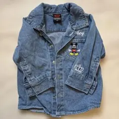 BABYDOLL ミッキーマウス デニムシャツ 80