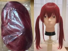 宝鐘マリン 　ホロライブ　赤　ロングウィッグ　60cm コスプレのサムネイル