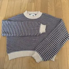 Linoluce ストライプニットセーター L