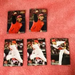 プロ野球チップス2023第二弾広島セット5枚