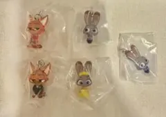 ズートピア2 めじるしアクセサリー ジュディ ニック 5点