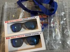 ドジャースタジアム 配布品 ユニクロ サングラス クリアバッグ 各2個セット