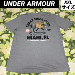 【値下げOK】UNDER ARMOUR US古着Tシャツ XXL グレー