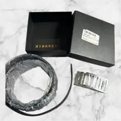 ブラックレザーベルト　メンズ　男性　ベルト
