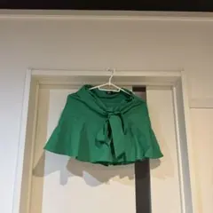 ZARA リボン付き フレアミニスカート