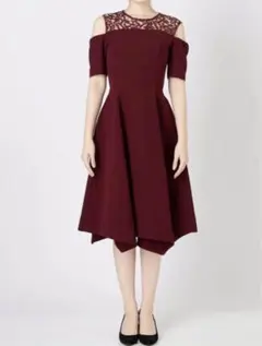 LAGUNAMOON LADYオフショルダーフレアドレス  M