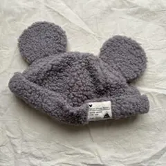 東京ディズニーリゾート ミッキー耳付き帽子 グレー